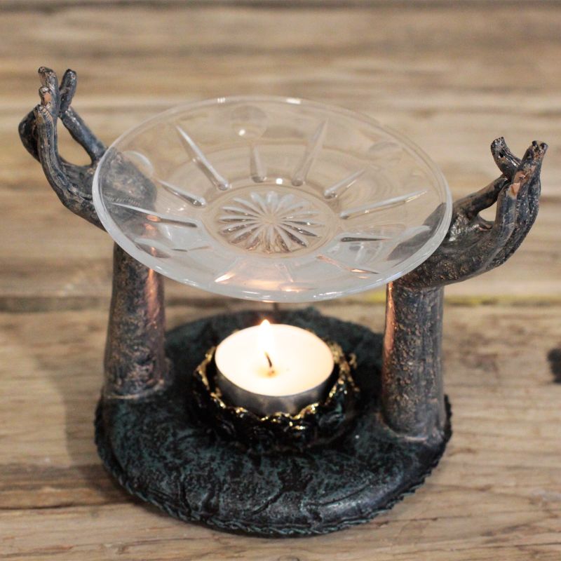 Antik Stílusú Buddha - "Om Kezek" Aromalámpa