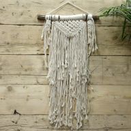 Makramé falidísz - Natúr