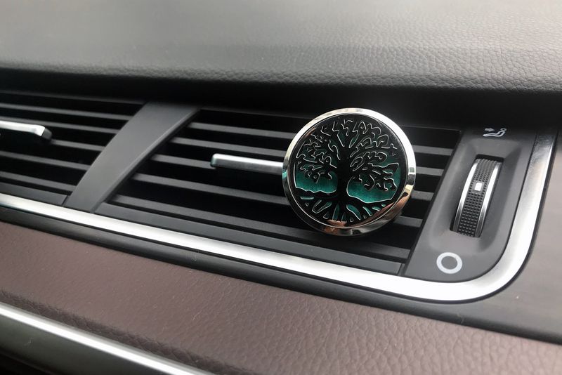 Autós Aroma Diffúzor - Pewter Yoga Chakra - 30mm
