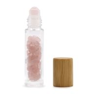 Roll-on üvegcse 5ml - Rózsakvarc, bambusz kupak