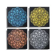 4-es szett Mandala - Brokát Részlet 30x30cm