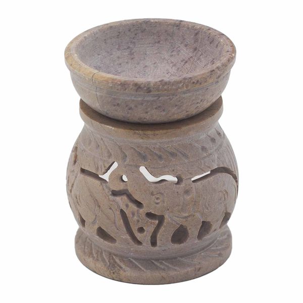 Kicsi Szappankő Aromalámpa 8cm - Elefánt