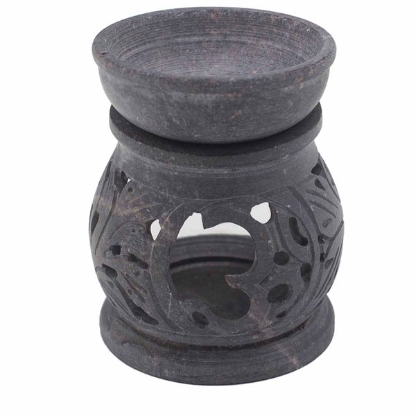 Kicsi Szappankő Aromalámpa 8cm - Om