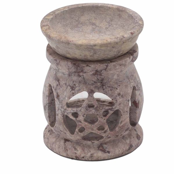 Kicsi Szappankő Aromalámpa 8cm - Három Hold Pentagon