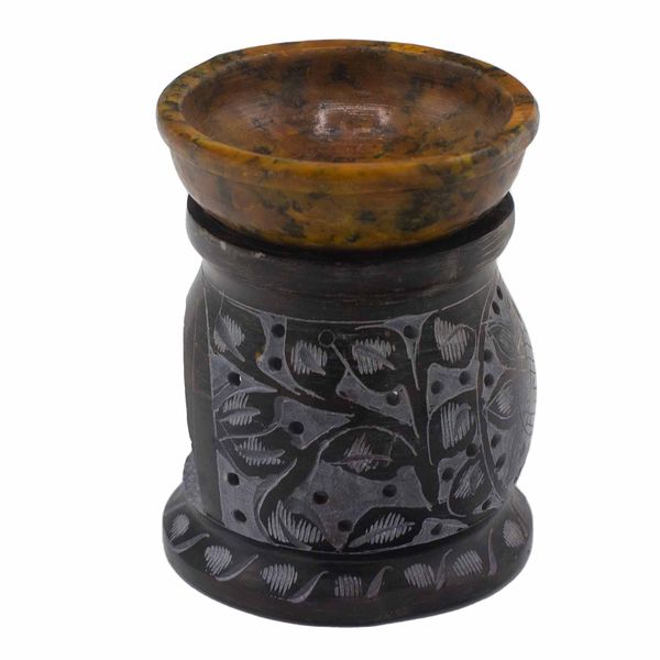 Szappankő Aromalámpa 10cm - Mandala Virág