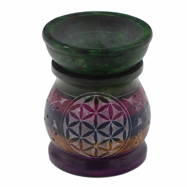 Szappankő Aromalámpa 10cm - Az Élet Virága