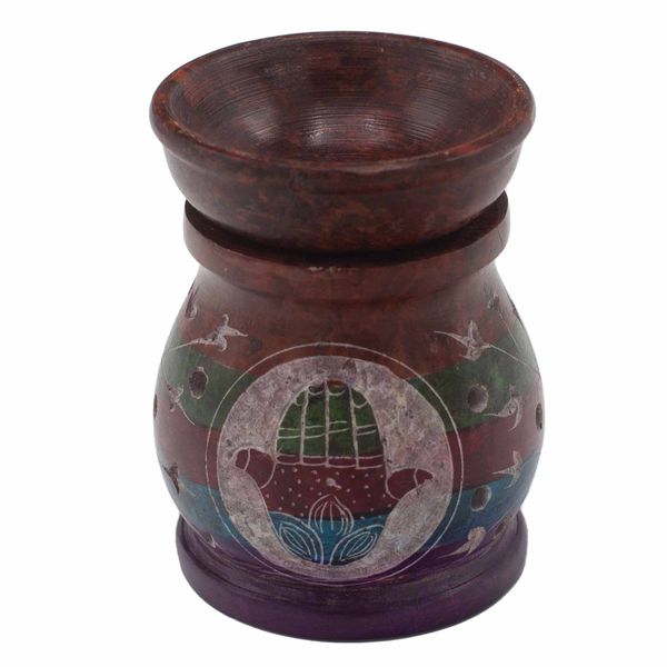 Szappankő Aromalámpa 10cm - Hamsa-Öt Szín