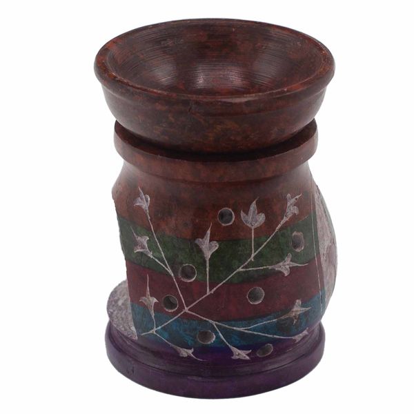 Szappankő Aromalámpa 10cm - Hamsa-Öt Szín