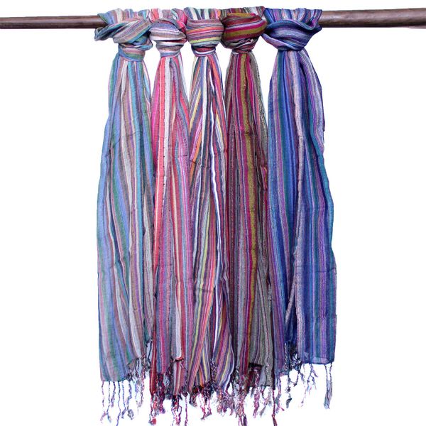 Indiai Boho Sálak - 50x180cm - Vegyes Színek
