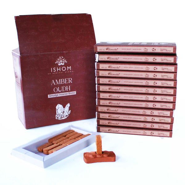 Füstölőbrikettek alátéttel - Jantár