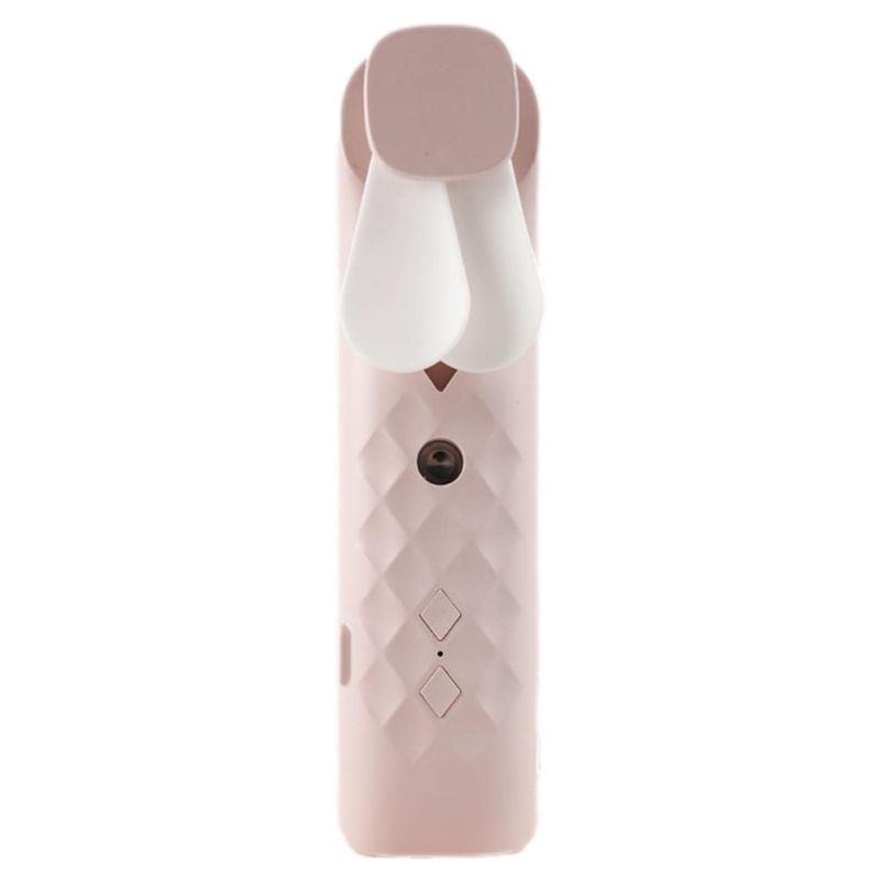 Rózsaszín Mini Párásító Ventilátor - USB töltés