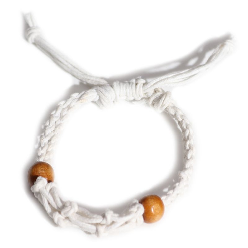 Drágakő Karkötőzsinór 20-28cm - Fehér