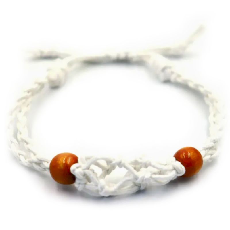 Drágakő Karkötőzsinór 20-28cm - Fehér