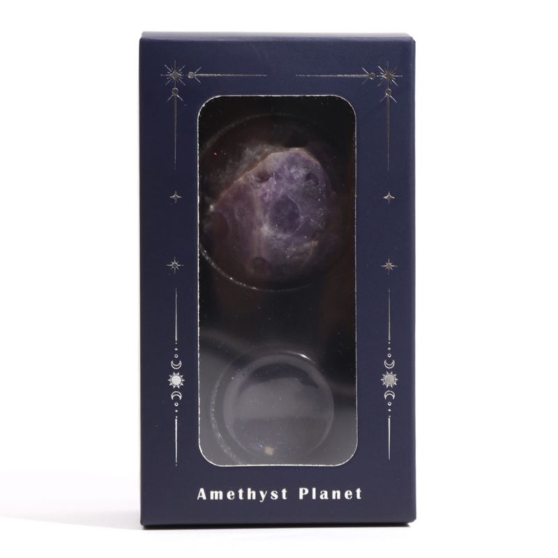 Ametiszt Bolygó Kék Aventurin Állványon- 40mm  (30x15mm állvány)