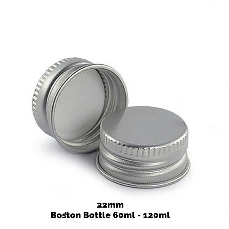 Alumínium Kupak Boston Jantár Üveghez (120ml)
