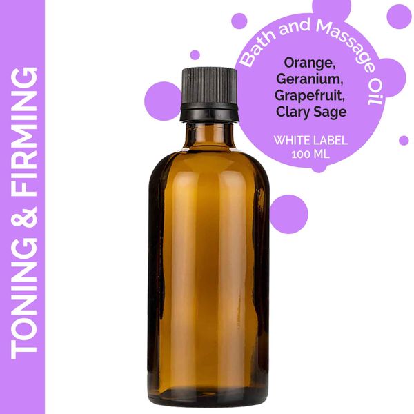 Tonizáló és Feszesítő Masszázsolaj - 100ml - Címke Nélkül