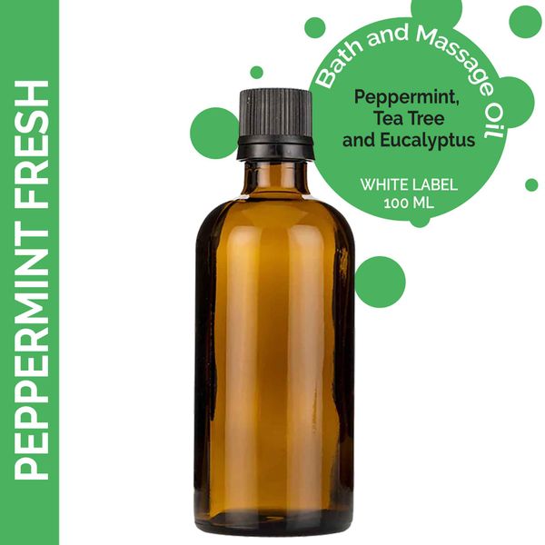 Friss Menta Masszázsolaj - 100ml - Címke Nélkül