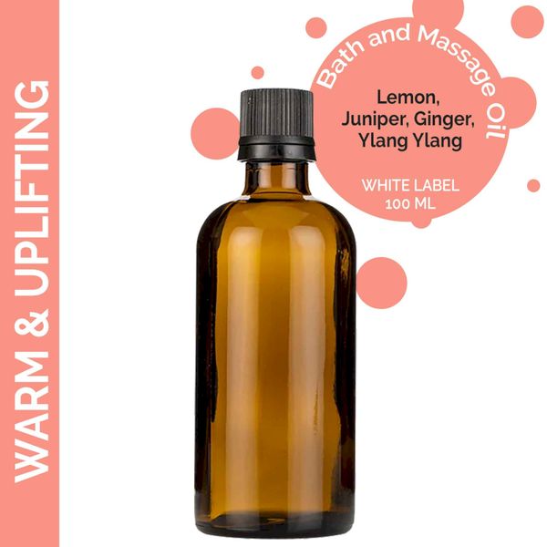 Melegítő és Élénkítő Masszázsolaj - 100ml - Címke Nélkül