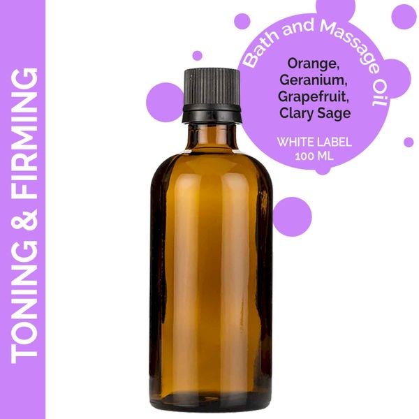 Tonizáló és Feszesítő Masszázsolaj - 100ml - Címke Nélkül