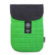 Párnázott Laptoptok - Zöld - 14oz kőmosott