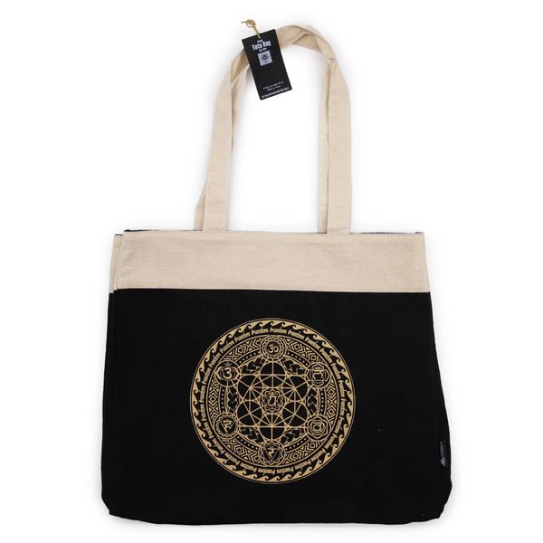 Nagy Táska (38x15x43cm) Csokoládé Kőmosott 14oz - Chakra
