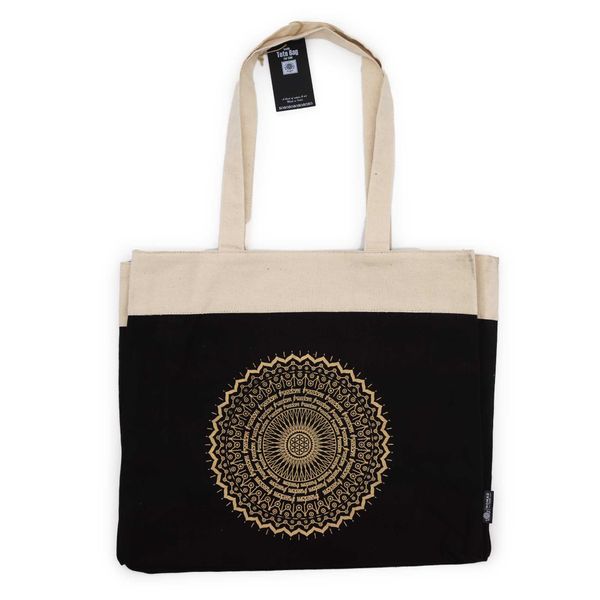 Nagy Táska (38x15x43cm) Csokoládé Kőmosott 14oz - Mandala