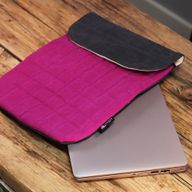 Párnázott Laptoptok - Rózsaszín - 14oz kőmosott