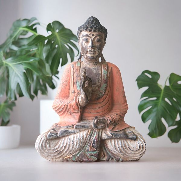 Kézi Faragású Buddha Szobrok