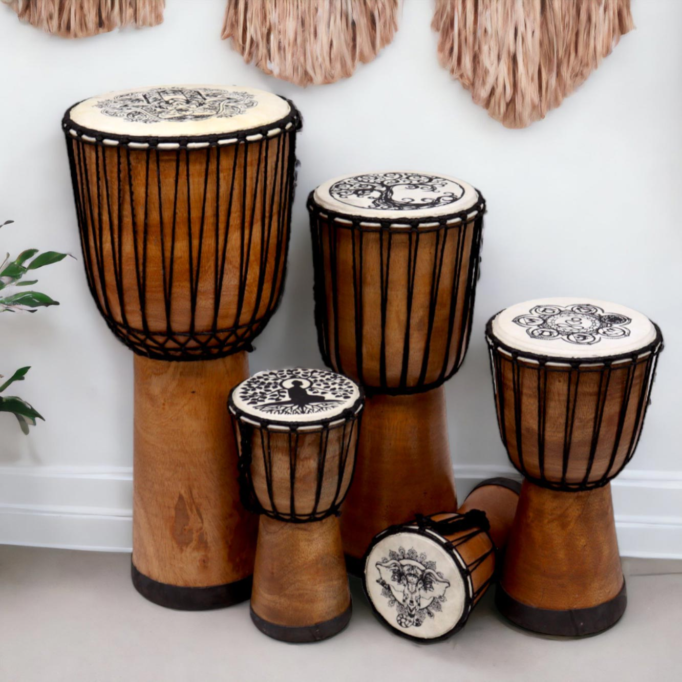 Djembe dobok és esőbotok