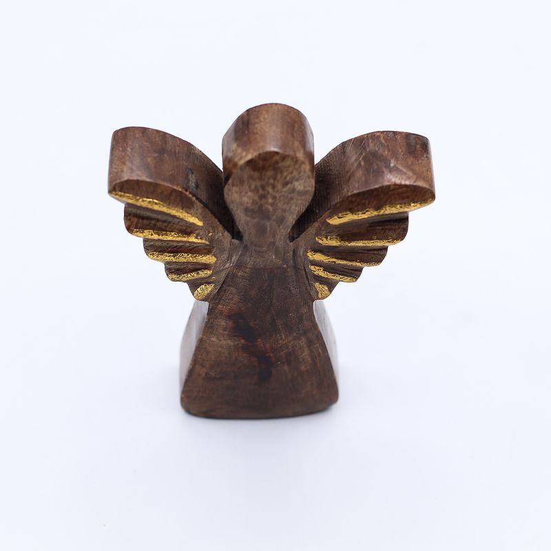 Kicsi Mangófa Angyal - Arany Dekor - 12cm