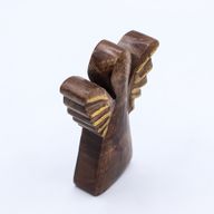Kicsi Mangófa Angyal - Arany Dekor - 12cm