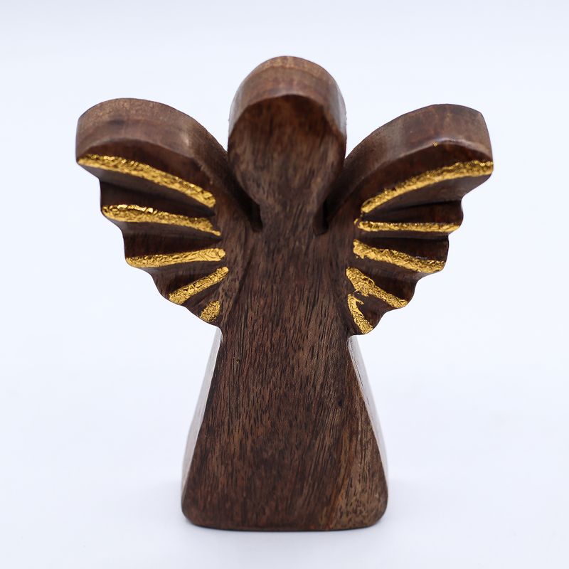 Közepes Mangófa Angyal  - Arany Dekor  - 16cm