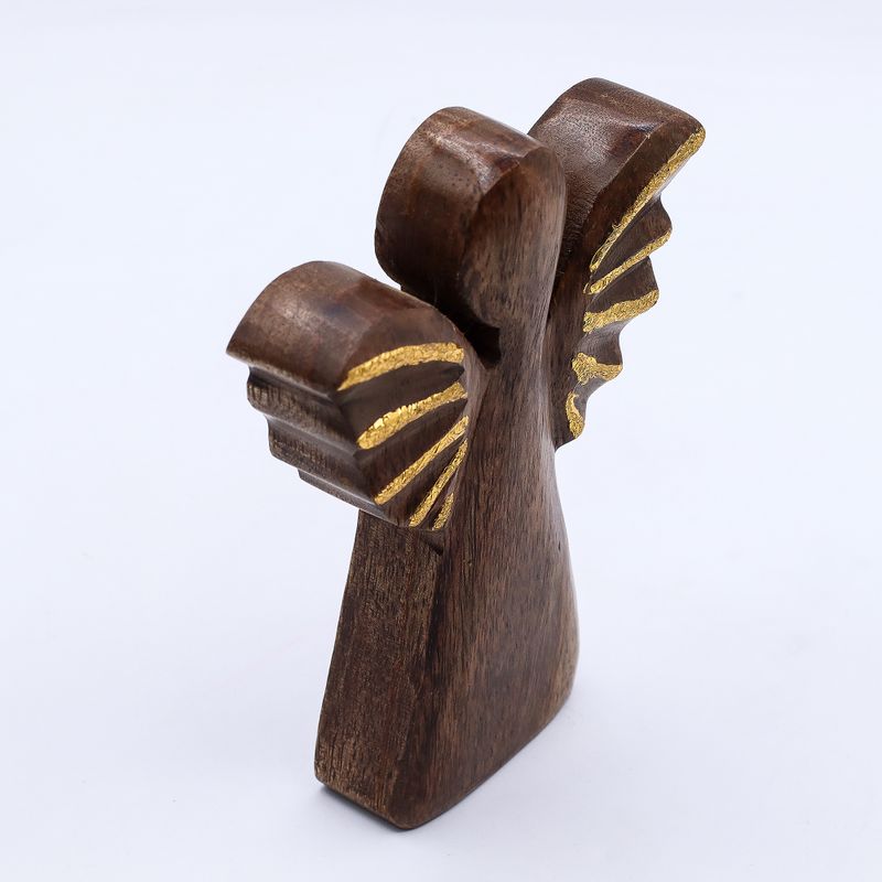 Közepes Mangófa Angyal  - Arany Dekor  - 16cm