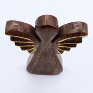 Nagy Mangófa Angyal - Arany Dekor - 19cm