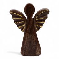 Nagy Mangófa Angyal - Arany Dekor - 19cm