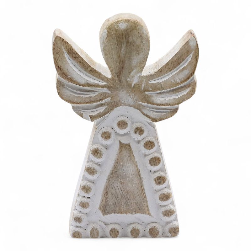 Mangófa Angyal - Fehér Súrolt - 13cm