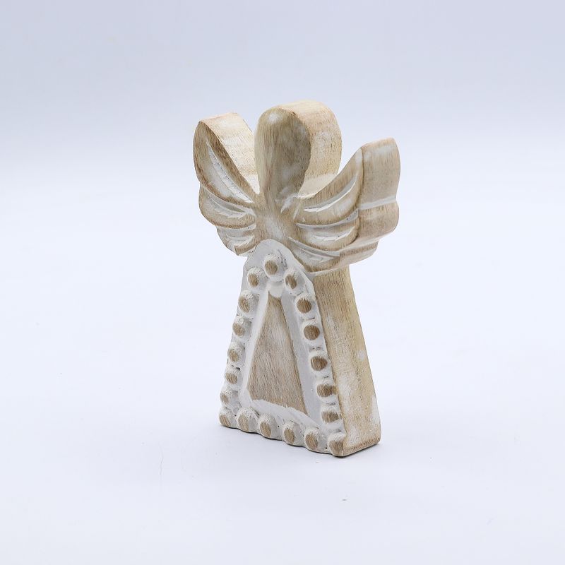 Mangófa Angyal - Fehér Súrolt - 13cm