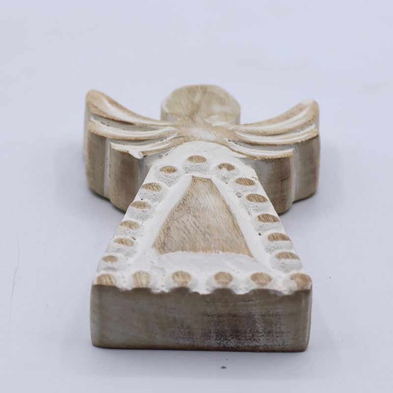 Mangófa Angyal - Fehér Súrolt - 13cm