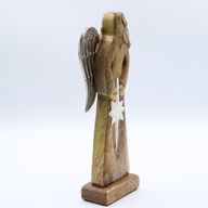 Nagy Mangófa Angyal Vas Szárnyakkal - Béke - 30cm