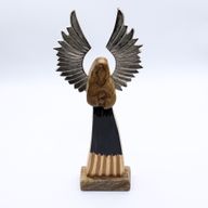 Nagy Mangófa Angyal Vas Szárnyakkal - Őrző - 40cm