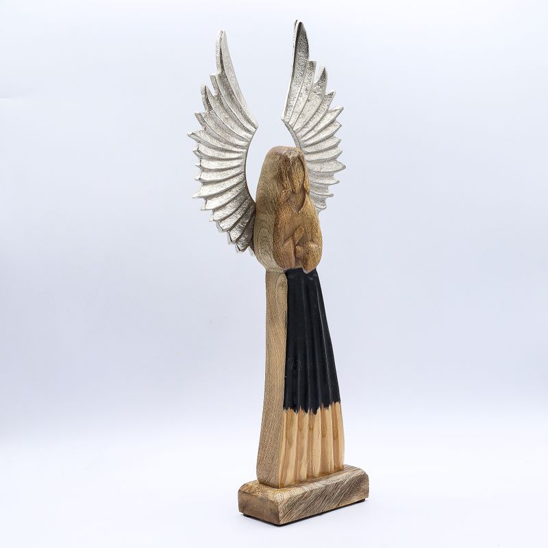 Nagy Mangófa Angyal Vas Szárnyakkal - Őrző - 40cm