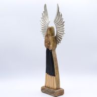 Nagy Mangófa Angyal Vas Szárnyakkal - Őrző - 40cm
