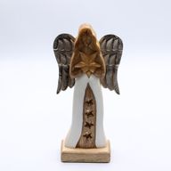 Nagy Mangófa Angyal Vas Szárnyakkal - Csillag - 30cm