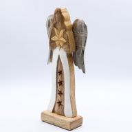 Nagy Mangófa Angyal Vas Szárnyakkal - Csillag - 30cm