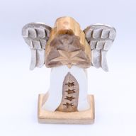 Nagy Mangófa Angyal Vas Szárnyakkal - Csillag - 30cm
