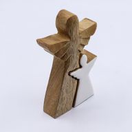 Mangófa Kettős Angyal- Fehér Zománc - 15cm