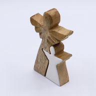 Mangófa Kettős Angyal- Fehér Zománc - 15cm