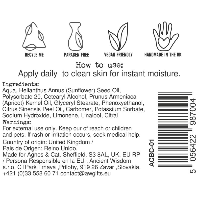 Kéz és Testápoló - Mandarin - 300ml
