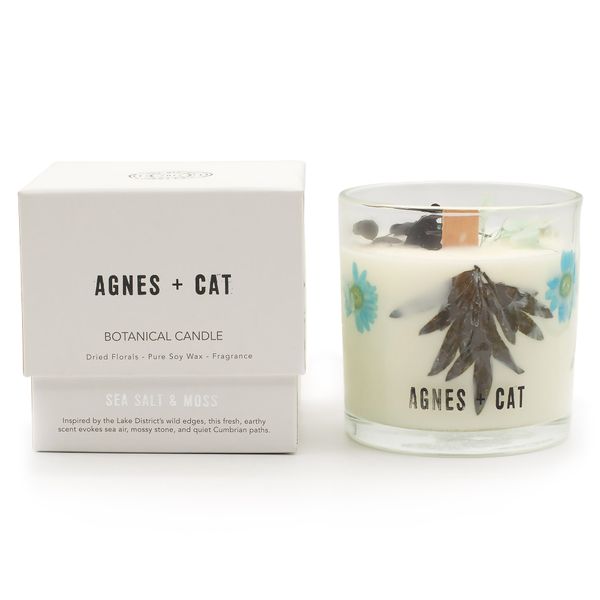 Agnes & Cat botanikus szójagyertya  - Tengeri só és moha