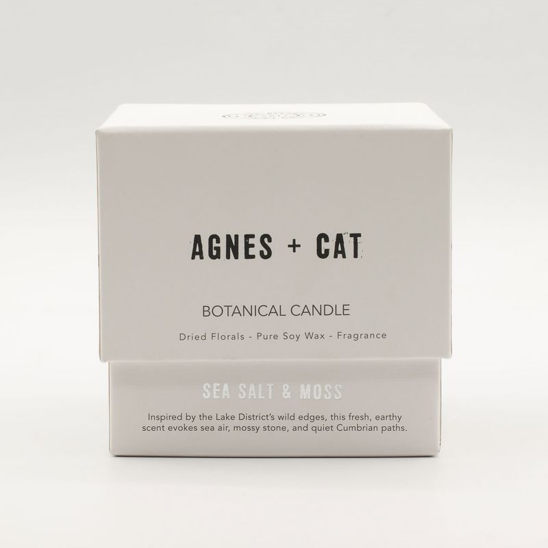 Agnes & Cat botanikus szójagyertya  - Tengeri só és moha
